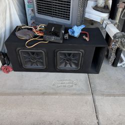 Sound System Subs And Amp