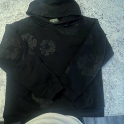 Black Denim Tear Coat