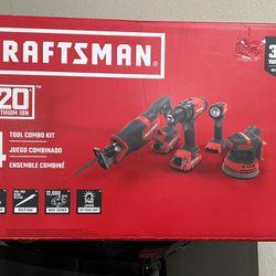 Craftsman 4 PC.   Combo Kit Brand New.!! 🧰 Battery’s And Charger Included