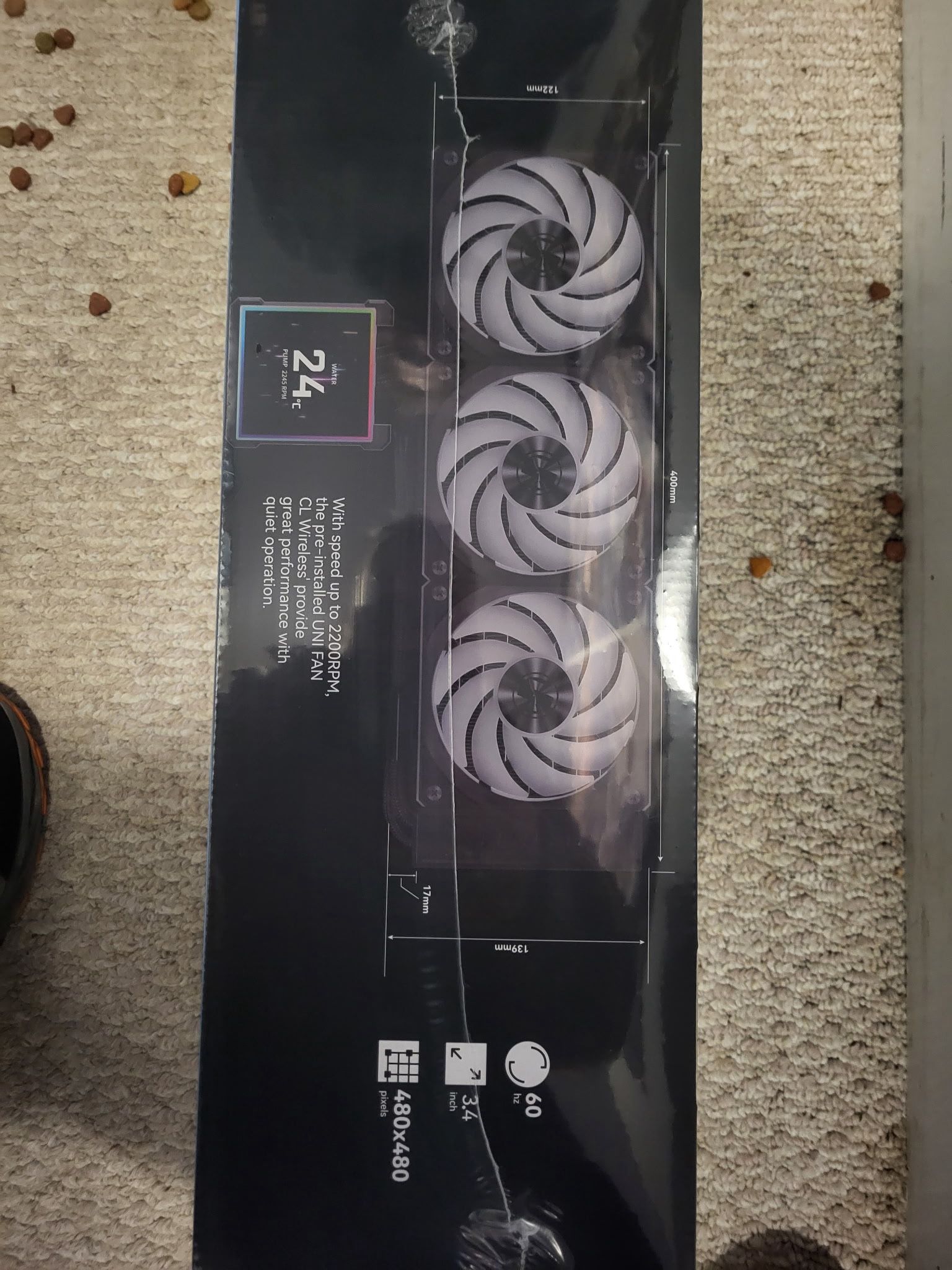 Brand New Lian Li HydroShift I LCD-S 360 AIO Liquid Cooler