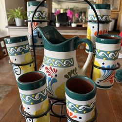 Mexican Pitcher Set
