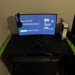 Xbox Series S, Elite Series Controller, 27” Curved ASUS Monitor 120hz 1MS REFRESH, Turtle Beach