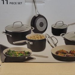 KitchenAid Hard Anodized Ceramic Induction 11 Piece Cookware Set