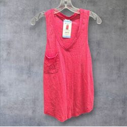 Member's Mark Women's V-Neck Racerback Everyday Pocket Tank Top Sz Large 