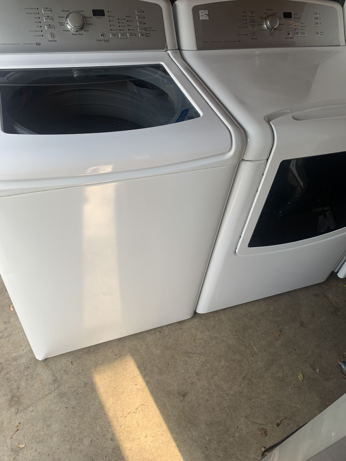 Kenmore Top Load, Washer And Dryer