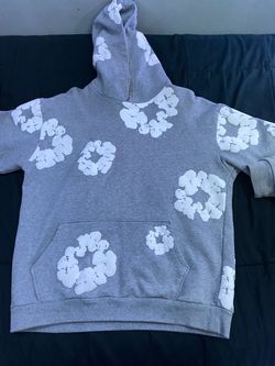 gray denim tear size large
