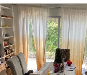 8 Panels of Ombre, Embroidered High Quality Curtains