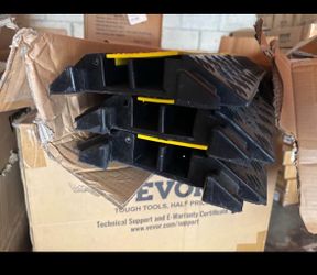3 PCs Cable Protector Ramp 2 Channel 12000 lbs Load Wire Cable Cover Ramp