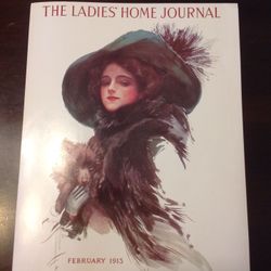 Vintage Ladies' Home Journal Poster, Harrison Fisher-Woman with Pomeranian