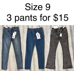 NEW Size 9 jeans for women bundle of 3 for $15