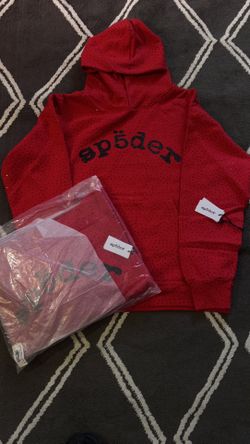 Sp5der Red VVS Hoodie 