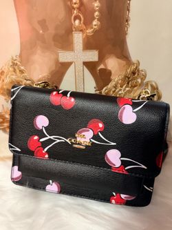 C- Cherry Print Crossbody Bag