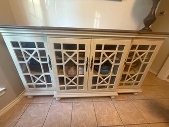 Wood credenza/cabinet for sale, must go now!