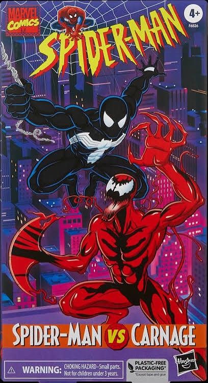 Marvel Legends Secret WARS Symbiote Suit Spiderman And Carnage 2pk VHS Box Set