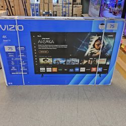 VIZIO 75 INCH UHD TV'S IN STOCK V4K75M0804 W/WARRANTY AIR PLAY VOICE SEARCH - PAYMENT OPTIONS