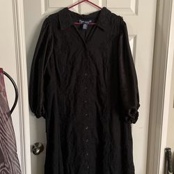 Beautiful Cotton Black Dress