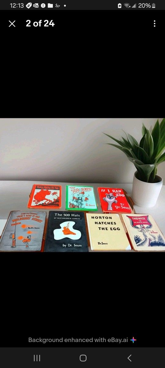Dr. Seuss Unique & Very Rare Cadmus Book Collection with 7 1st Editions 1937,38