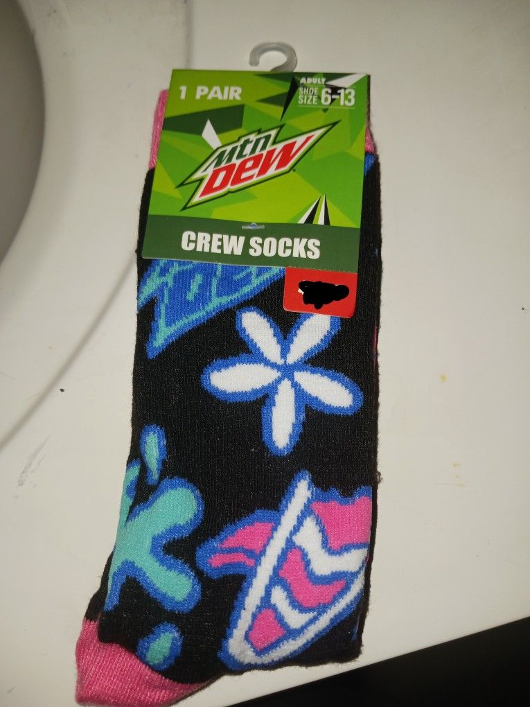 Mt. Dew Crew Socks