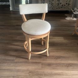 Wooded Stools With Back Rest 