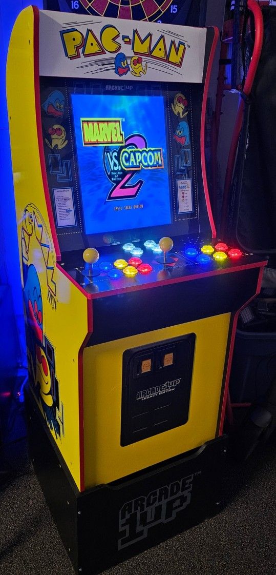 Retro Gaming PAC Man Arcade 1up With Over 15,000 Video Games
