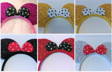 Minnie mouse Ears Mixed color set