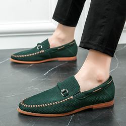 Large Size Loafers, Business Slip-On Shoes, Breathable Slip-On Shoes for Men, British Style Formal Lazy Shoes