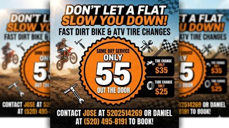 Dirt Bike Tire Change