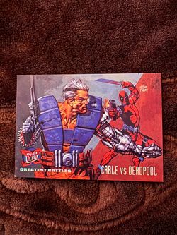 1995 Fleer Ultra cable vs Deadpool card