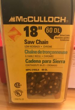 Brand new McMlaghlin chain saw blade