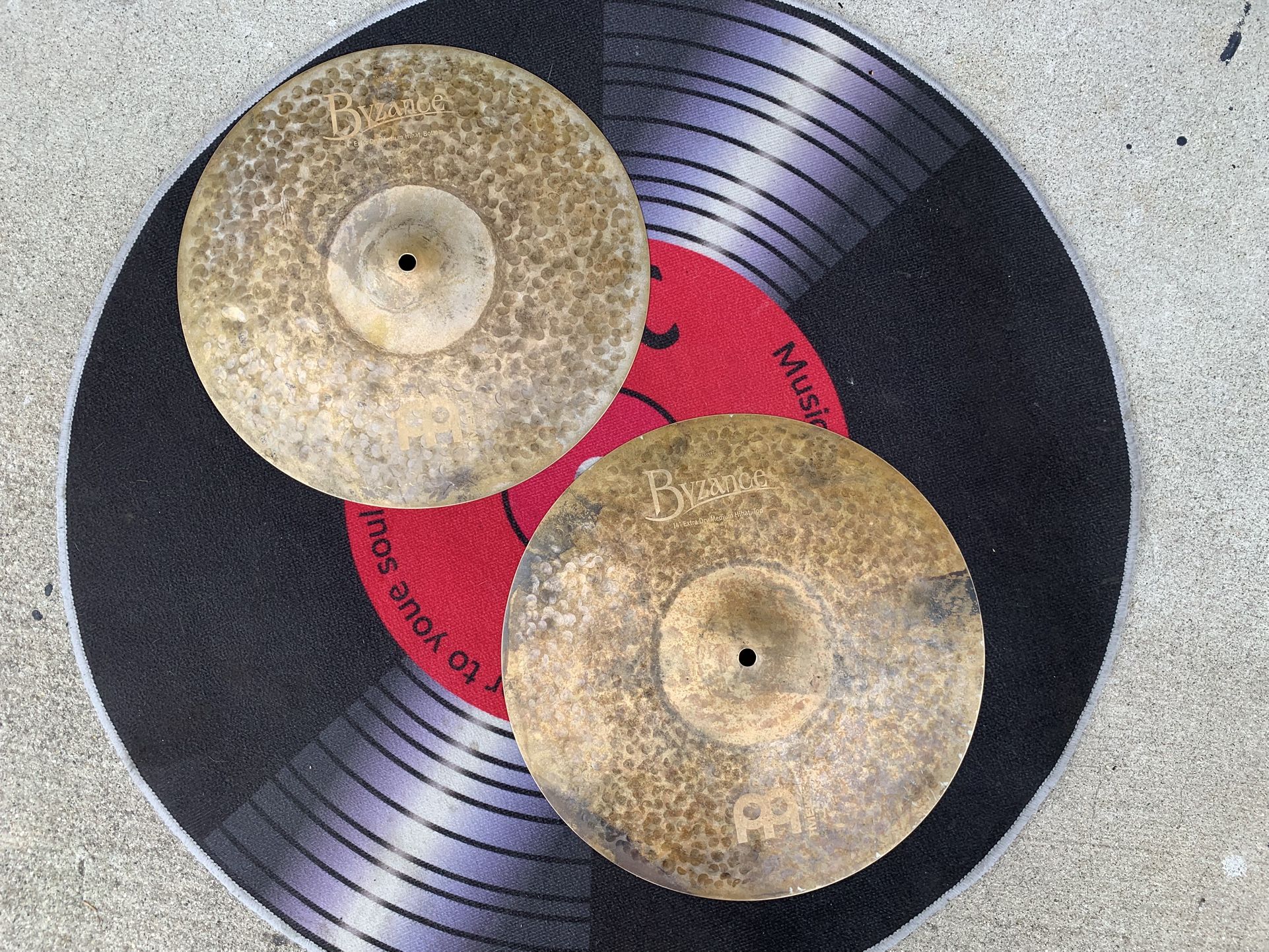 Meinl Byzance Series 14” Extra Dry Hi Hat Drum Cymbals BRAND NEW Retails for $599