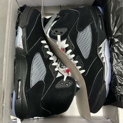 Air Jordan 5 Retro OG Black Metallic - men size 15