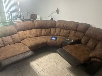 Acme Furniture Jaylen Reclining Fabric 7 pc Sectional 55430