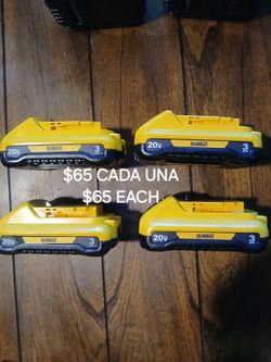DEWALT BATERIAS 20V  3AH