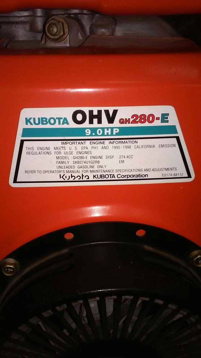 Kubota generator ARX 4000