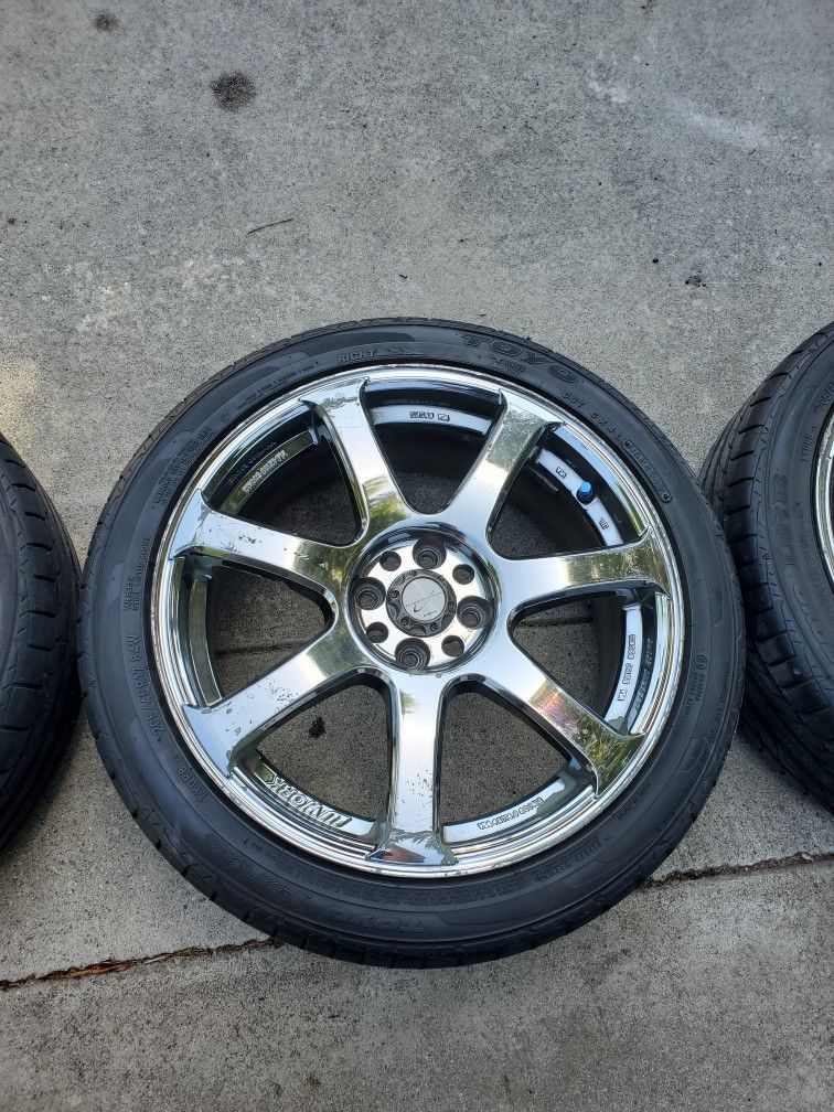 Work Emotion XT7 4x100 17x7 +42 for Sale in Artesia, CA - OfferUp