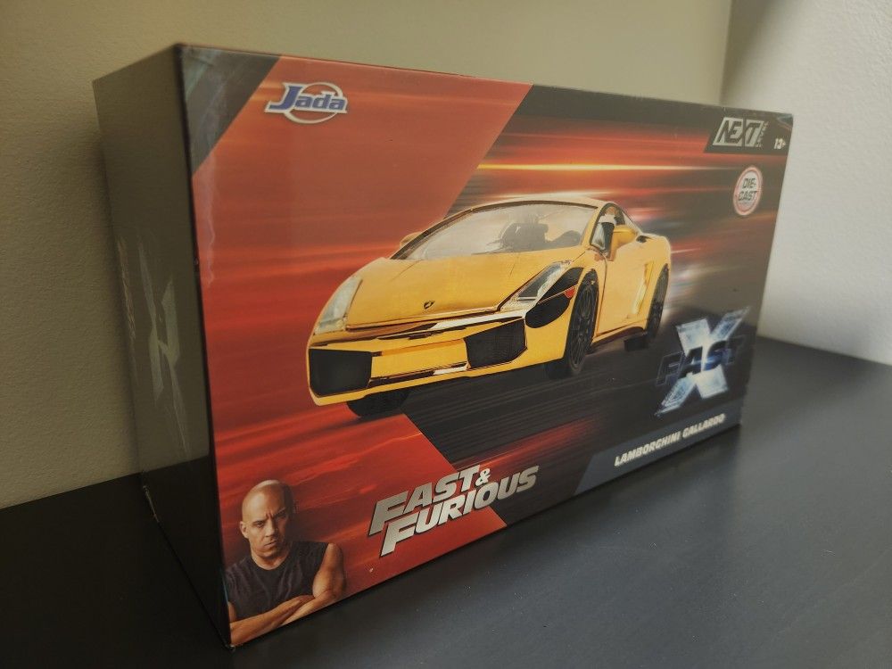 Fast And Furious Lamborghini Gallardo Gold Chrome Edition 1:24 Diecast