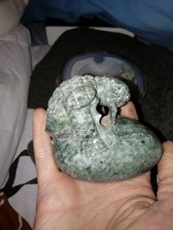 Unique dragon stone carving