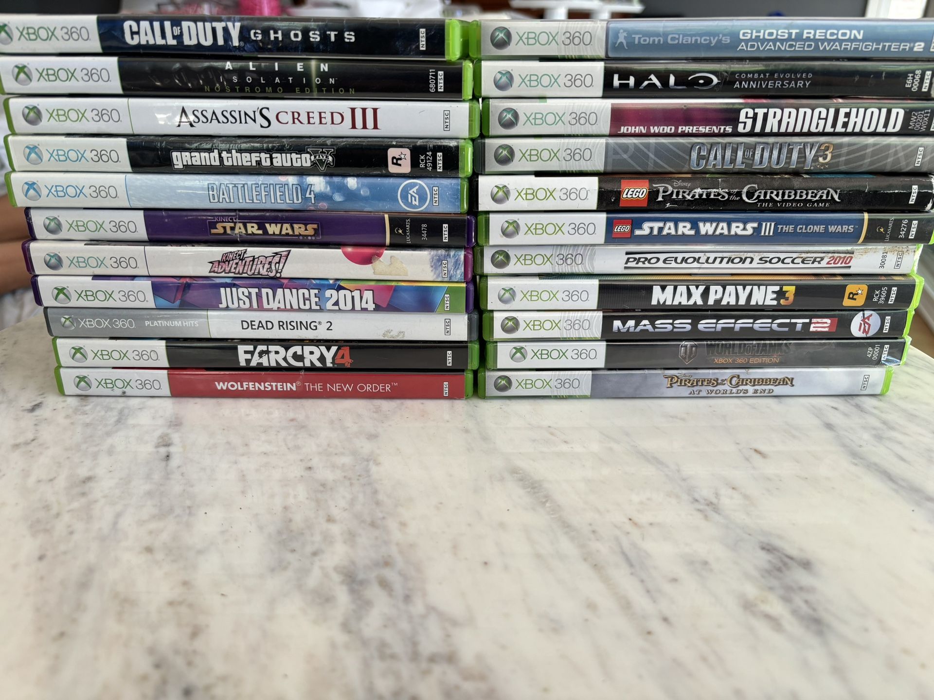 game Lot Xbox 360 23 games mostly complete