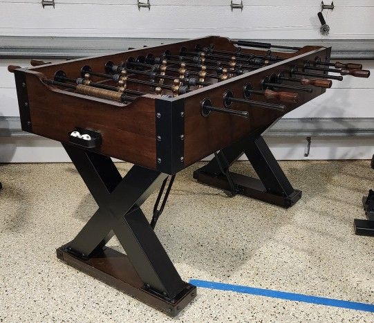 Football Table Solid Wood And Steel