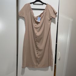 New Beige Dress Size 3x
