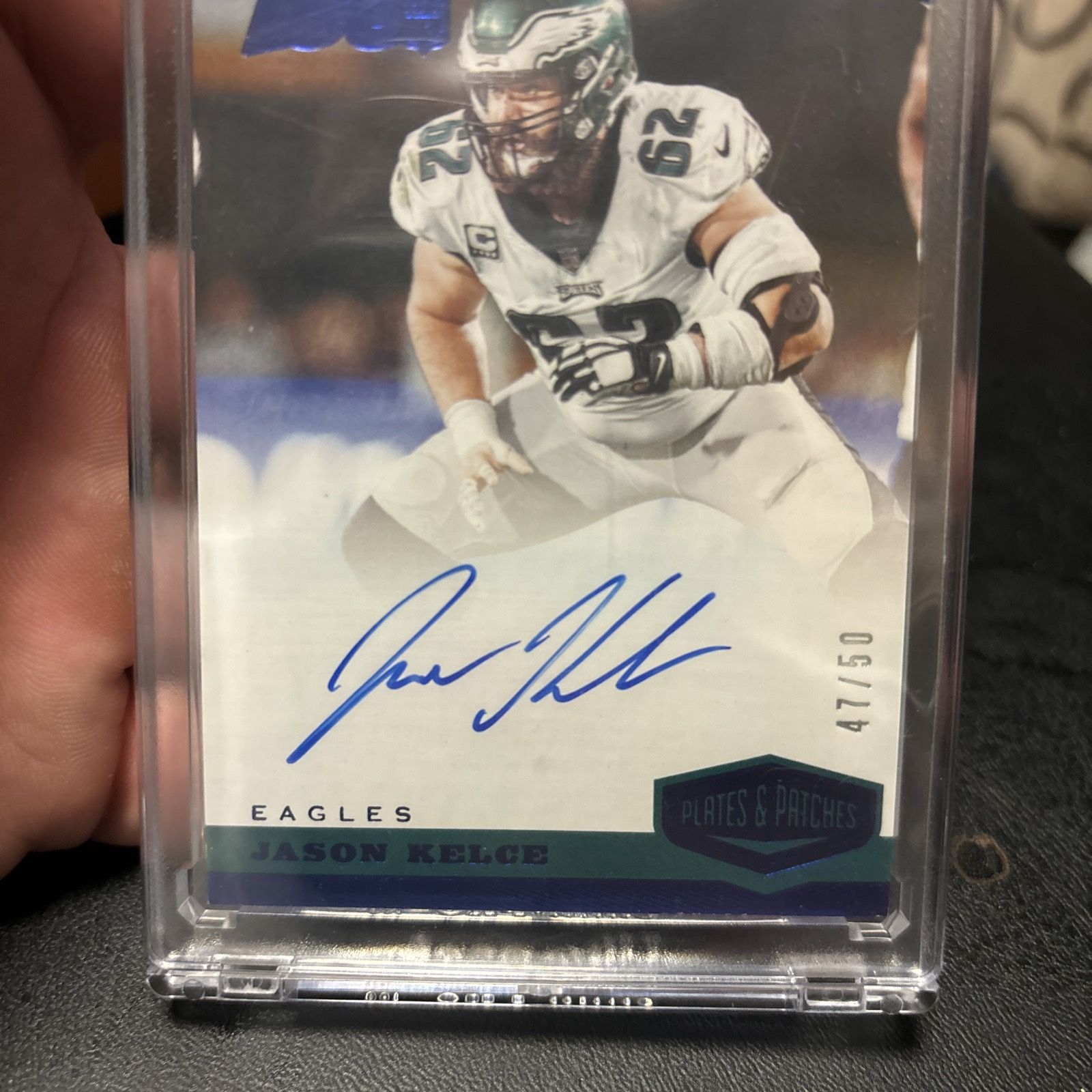 Jason Kelce On Card Auto 47/50!!!
