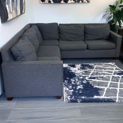 West Elm Henry Sectional Sofa Couch **ALL NYC DELIVERY**