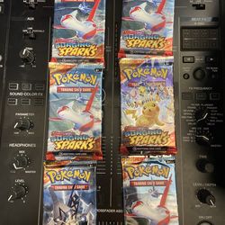 Pokémon Surging Sparks Booster Packs (6) – Sealed