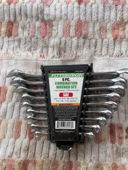 Pittsburgh 9-Piece Combination Wrench Set