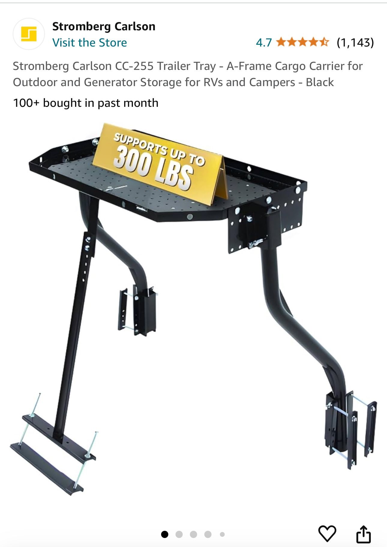 Generator Rack For Front Of Travel Trailer