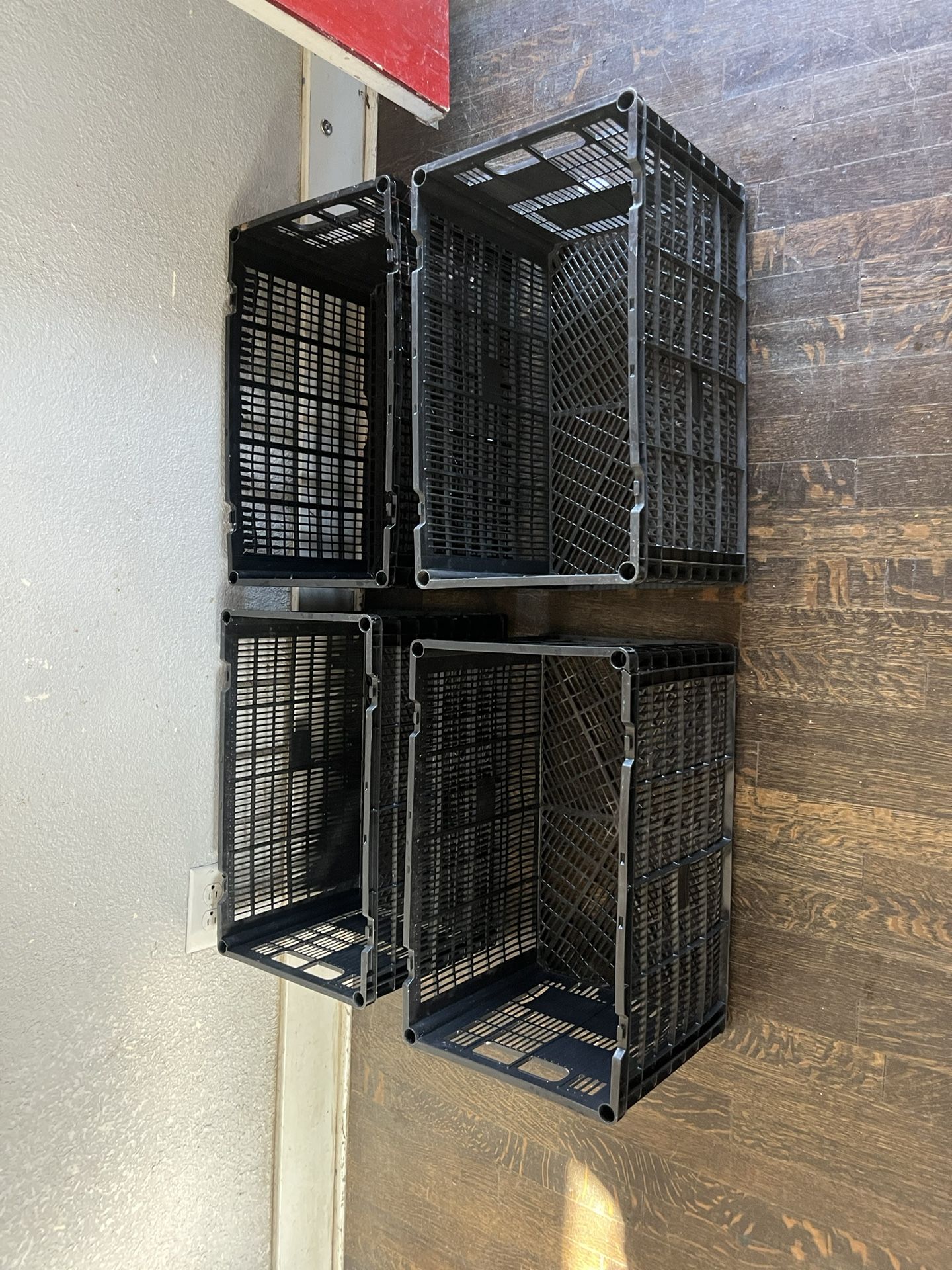 4 Storage crates- 20”L x 12”W x12”H