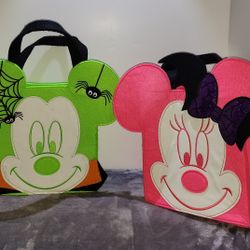 Disney Store Minnie & Mickey Mouse Halloween Trick or Treat Bag