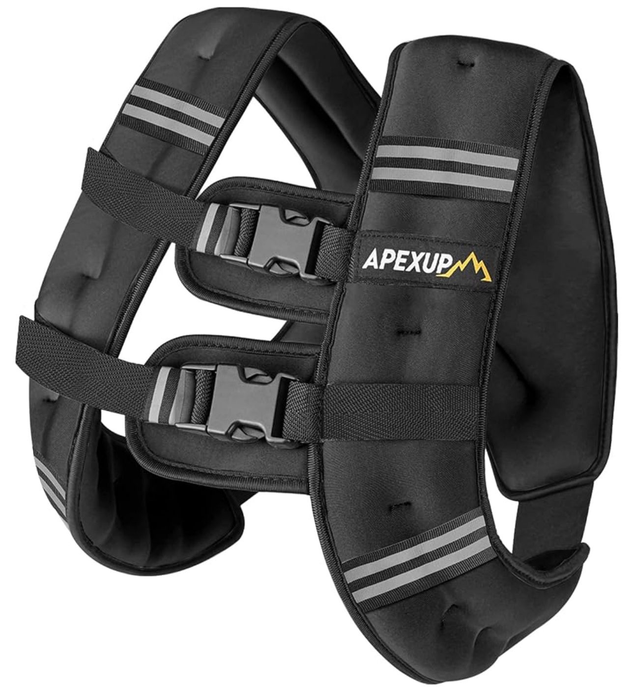 Weighted Vest with 20lbs Weights and Reflective Stripe for Workout, Strength Training