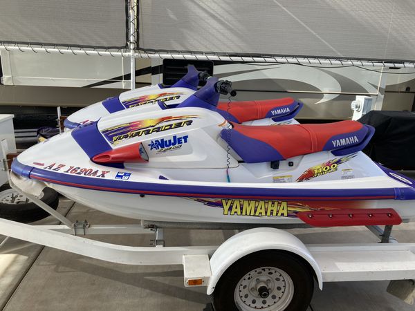 2 1996 Yamaha Wave Raider 1100’s and trailer for Sale in