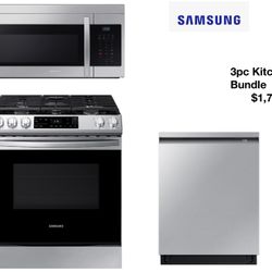 Samsung 3pc Kitchen Package // Ask for Out $50 initial Payment To Take Them Home Today !! 